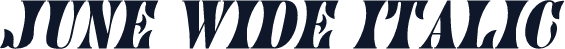 June Wide Italic