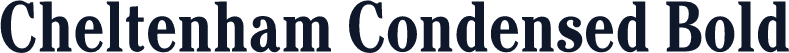 Cheltenham Condensed Bold