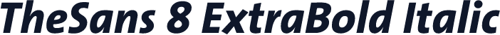 TheSans 8 ExtraBold Italic