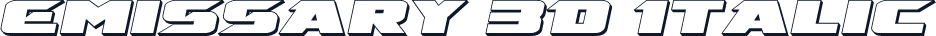 Emissary 3D Italic