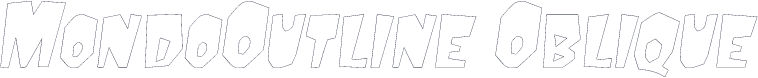 MondoOutline Oblique