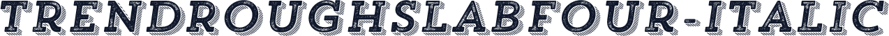 TrendRoughSlabFour-Italic