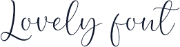 Lovely font