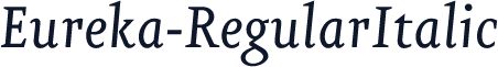 Eureka-RegularItalic