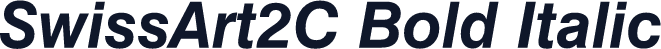 SwissArt2C Bold Italic