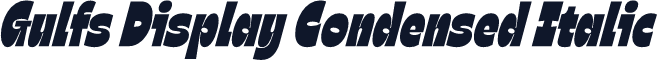 Gulfs Display Condensed Italic