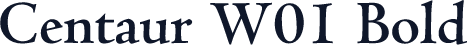 Centaur W01 Bold