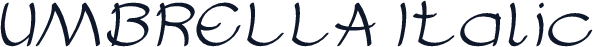 UMBRELLA Italic