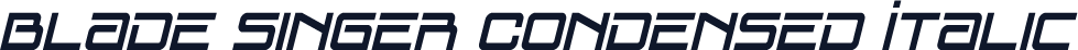 Blade Singer Condensed Italic