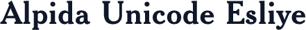 Alpida Unicode Esliye