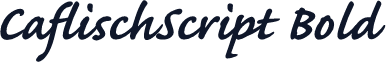CaflischScript Bold