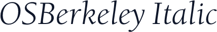 OSBerkeley Italic