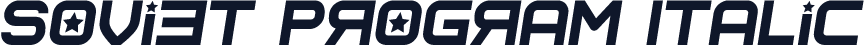 Soviet Program Italic