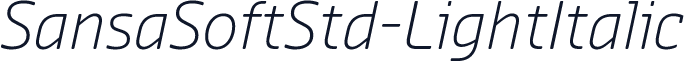 SansaSoftStd-LightItalic