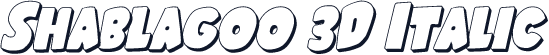 Shablagoo 3D Italic
