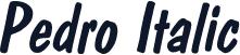 Pedro Italic