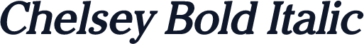 Chelsey Bold Italic