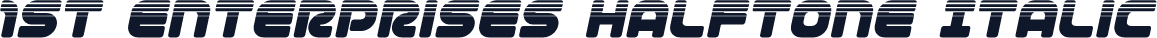 1st Enterprises Halftone Italic