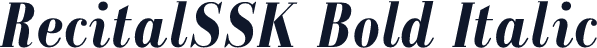 RecitalSSK Bold Italic