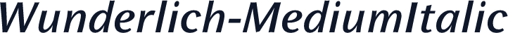 Wunderlich-MediumItalic