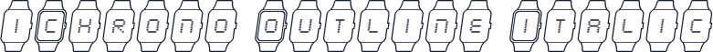 iChrono Outline Italic