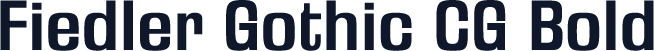 Fiedler Gothic CG Bold