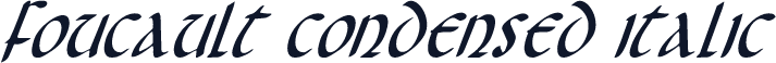 Foucault Condensed Italic