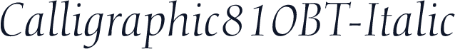 Calligraphic810BT-Italic