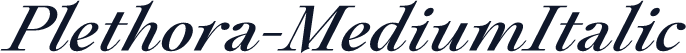 Plethora-MediumItalic