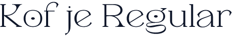 Kofje Regular