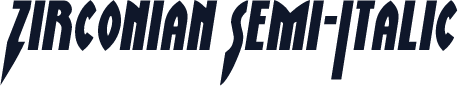 Zirconian Semi-Italic