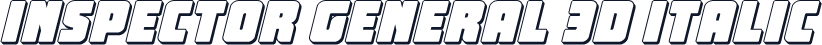 Inspector General 3D Italic