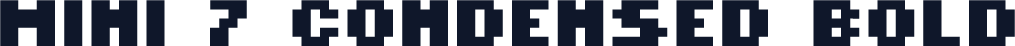 MINI 7 Condensed Bold