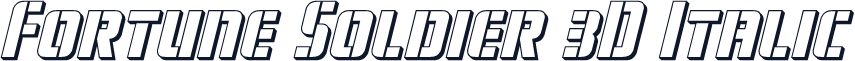 Fortune Soldier 3D Italic