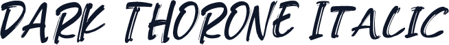 DARK THORONE Italic