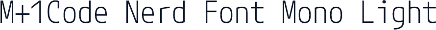 M+1Code Nerd Font Mono Light