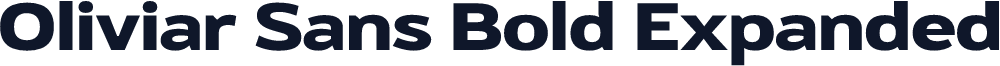 Oliviar Sans Bold Expanded