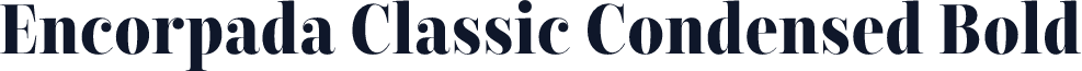 Encorpada Classic Condensed Bold