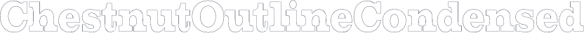 ChestnutOutlineCondensed