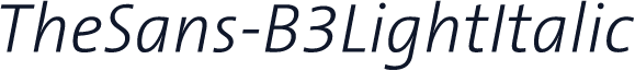 TheSans-B3LightItalic