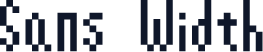 Sans Width