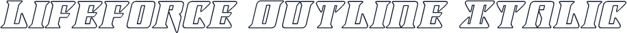 Lifeforce Outline Italic