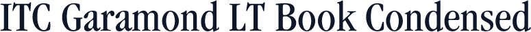 ITC Garamond LT Book Condensed