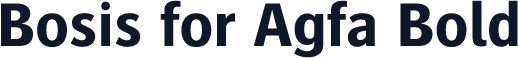 Bosis for Agfa Bold