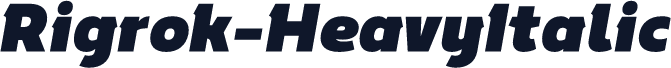 Rigrok-HeavyItalic