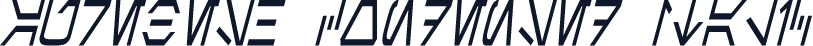 Aurebesh Condensed Italic