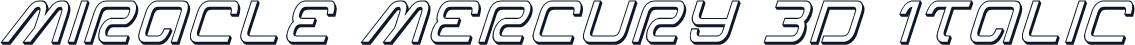 Miracle Mercury 3D Italic