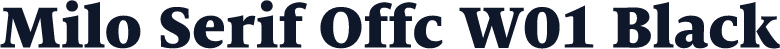 Milo Serif Offc W01 Black
