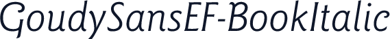 GoudySansEF-BookItalic