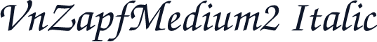 VnZapfMedium2 Italic